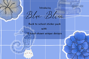 Blue Bliss - Back to school Stickers