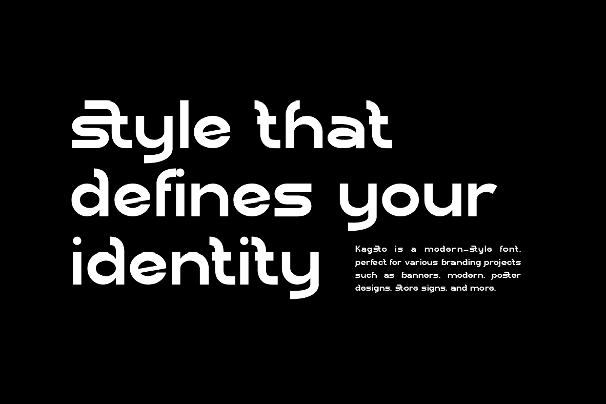 Kagsto - Modern Sans Font, a Sans Serif Font by Iqsiart Studio (Photo 4 of 12)