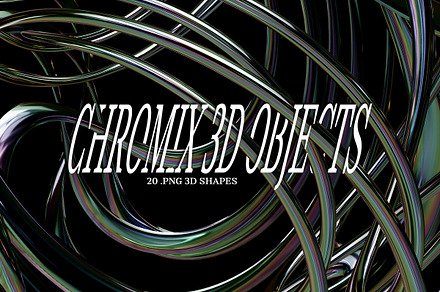 Chromix - 3D Objects, an Object Graphic by saintricchi