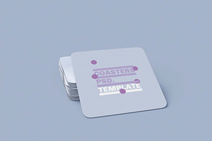 3d Coasters Mockup