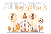 Set of line design cottage houses, an Illustration by Boyko Pictures (Thumbnail 4 of 8)