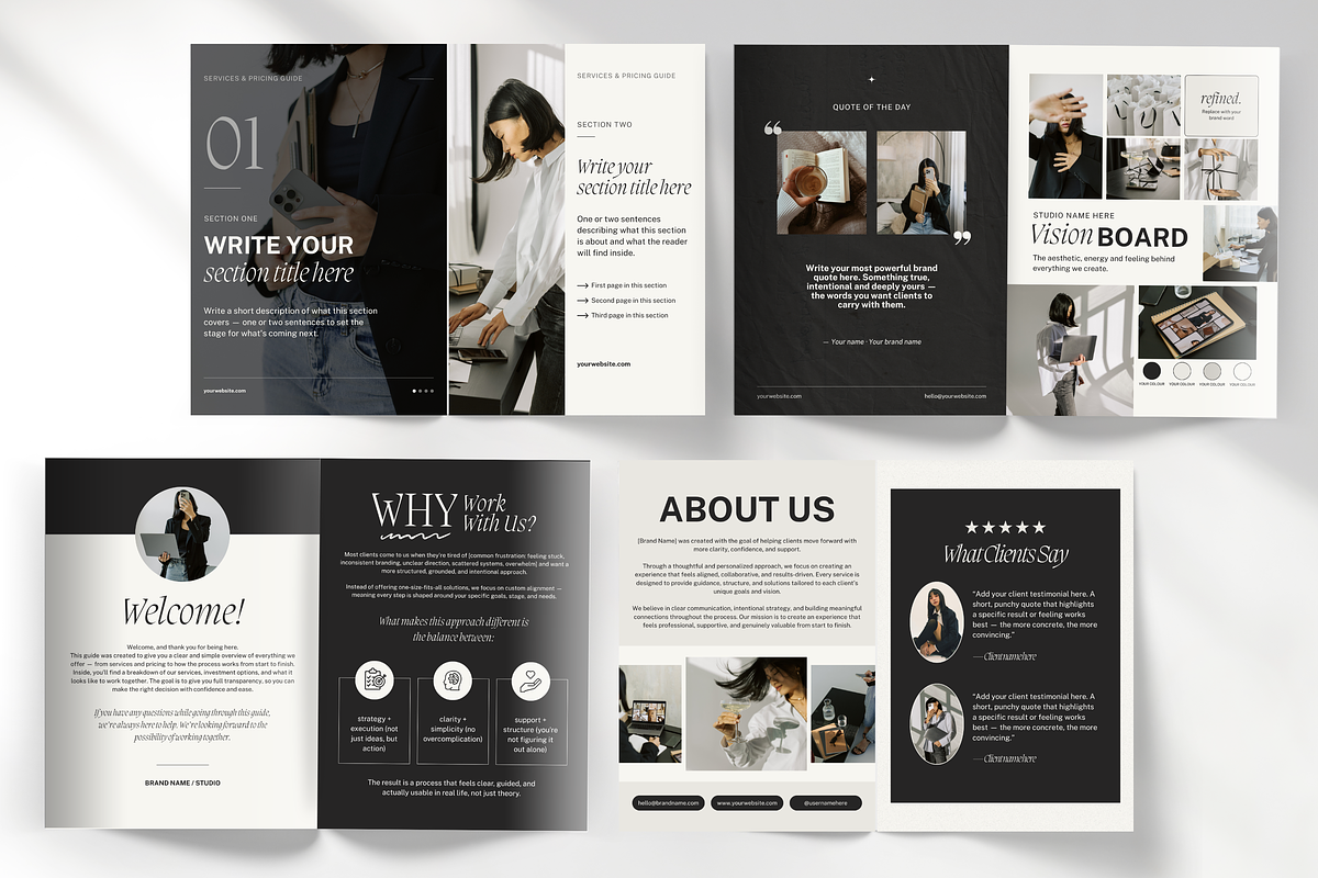 Services and Pricing Guide Template, a Brochure Template by DigiPax (Photo 4 of 11)