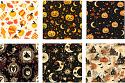 Vintage Halloween Digital Paper, a Pattern Graphic by Designking (Thumbnail 3 of 4)