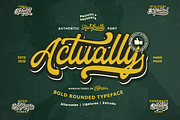 Actually Script, a Script Font by Eltypesstudio (Thumbnail 1 of 15)