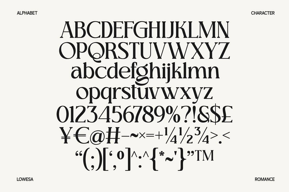 Lowesa Romance, a Serif Font by Moodtype (Photo 6 of 6)