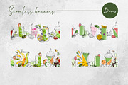 Green detox smoothies, a Food Illustration by MsFlaffy (Thumbnail 13 of 15)