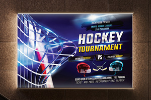 Hockey Flyer Template, a Flyer Template by Basez Flyers