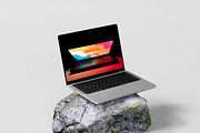 High-Quality MacBook Mockup, a Wearable Device Mockup by safrizalstudio (Thumbnail 4 of 5)