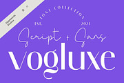 Vogluxe Font Duo, a Sans Serif Font by Glyphminds Studios (Thumbnail 1 of 10)
