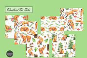 Watercolor Fox Seamless Patterns, an Animal Illustration by OlDm_Shop (Thumbnail 8 of 10)
