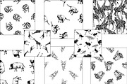 Wild Animals, an Animal Illustration by Ecaterina Sciuchina (Thumbnail 3 of 4)