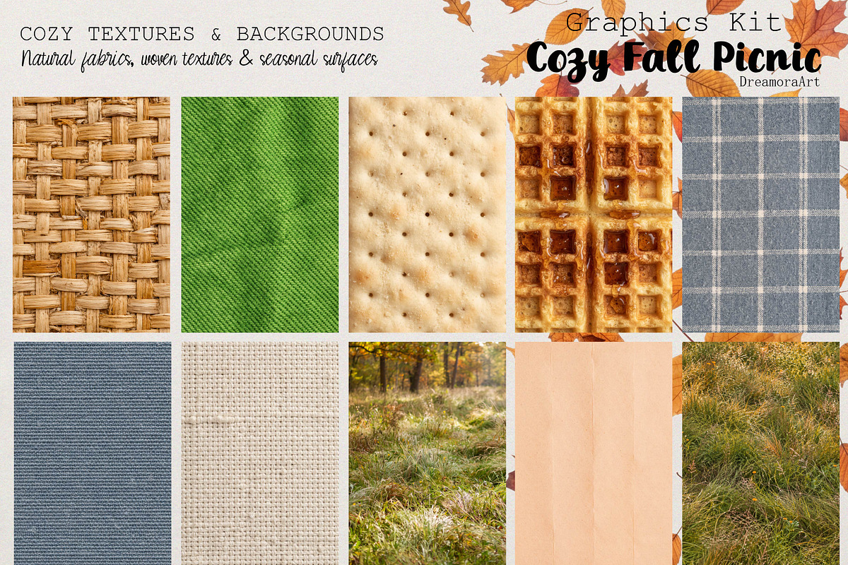 Cozy Autumn Picnic Graphics Kit, an Object Graphic by DreamoraArt (Photo 7 of 8)