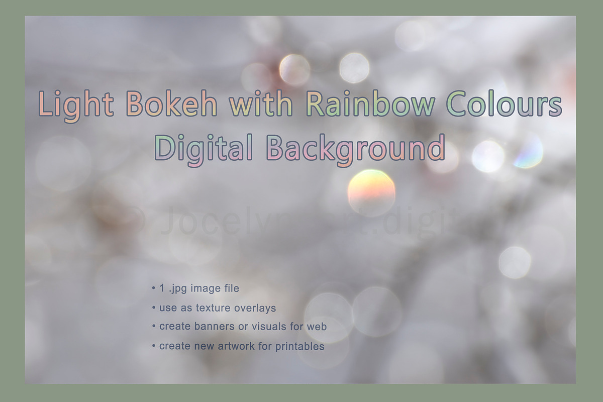 Rainbow Bokeh Light Abstract Photo, an Abstract Photo by artbyjocelyn.digital (Photo 1 of 4)