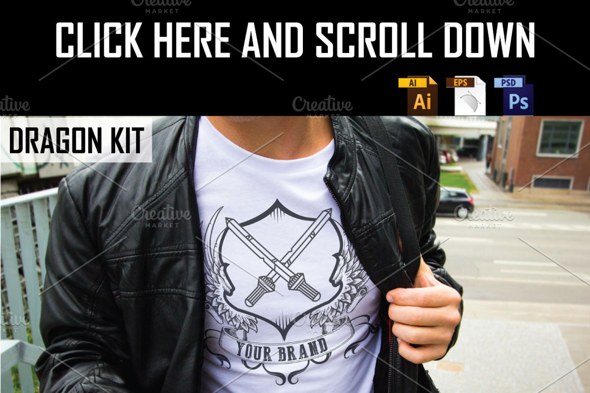 7 T-Shirts + 22 Free Items (50% Off), a Branding & Logo Template by Pentaclay (Photo 3 of 5)