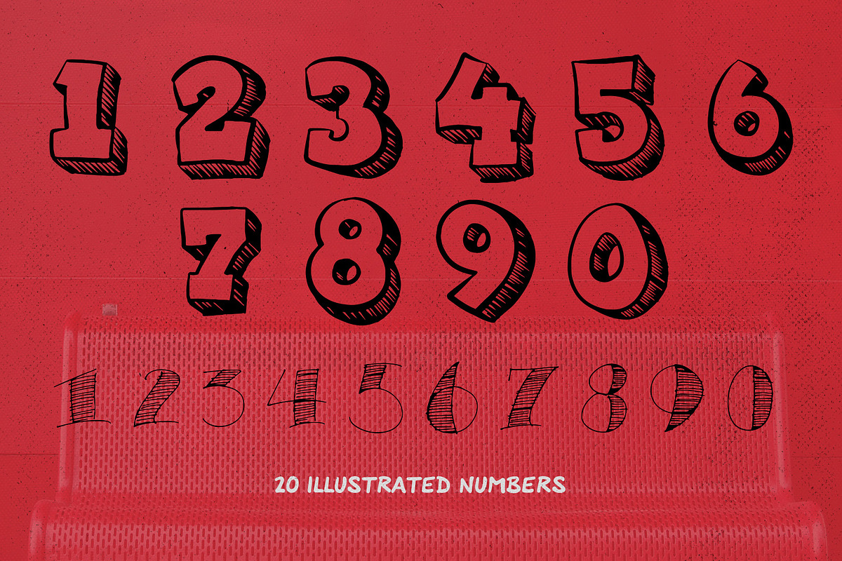 Numerals: Sketchnote Booster Pack, an Illustration by Mitch Made (Photo 2 of 2)