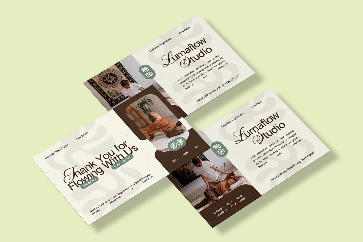 Lumaflow - Thank You Card, a Card Template by Fannan Studio (Photo 1 of 2)