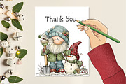 Whimsical Christmas Fluffy Gnome PNG, an Illustration by Creative Art (Thumbnail 11 of 11)