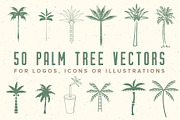 50 Palm Tree Vector Logos & Icons, an Outline Icon by Tropical Type (Thumbnail 1 of 7)