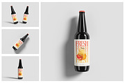 Glass Bottle Mockup, a Packaging Mockup by Hazzpro_Std (Thumbnail 1 of 5)