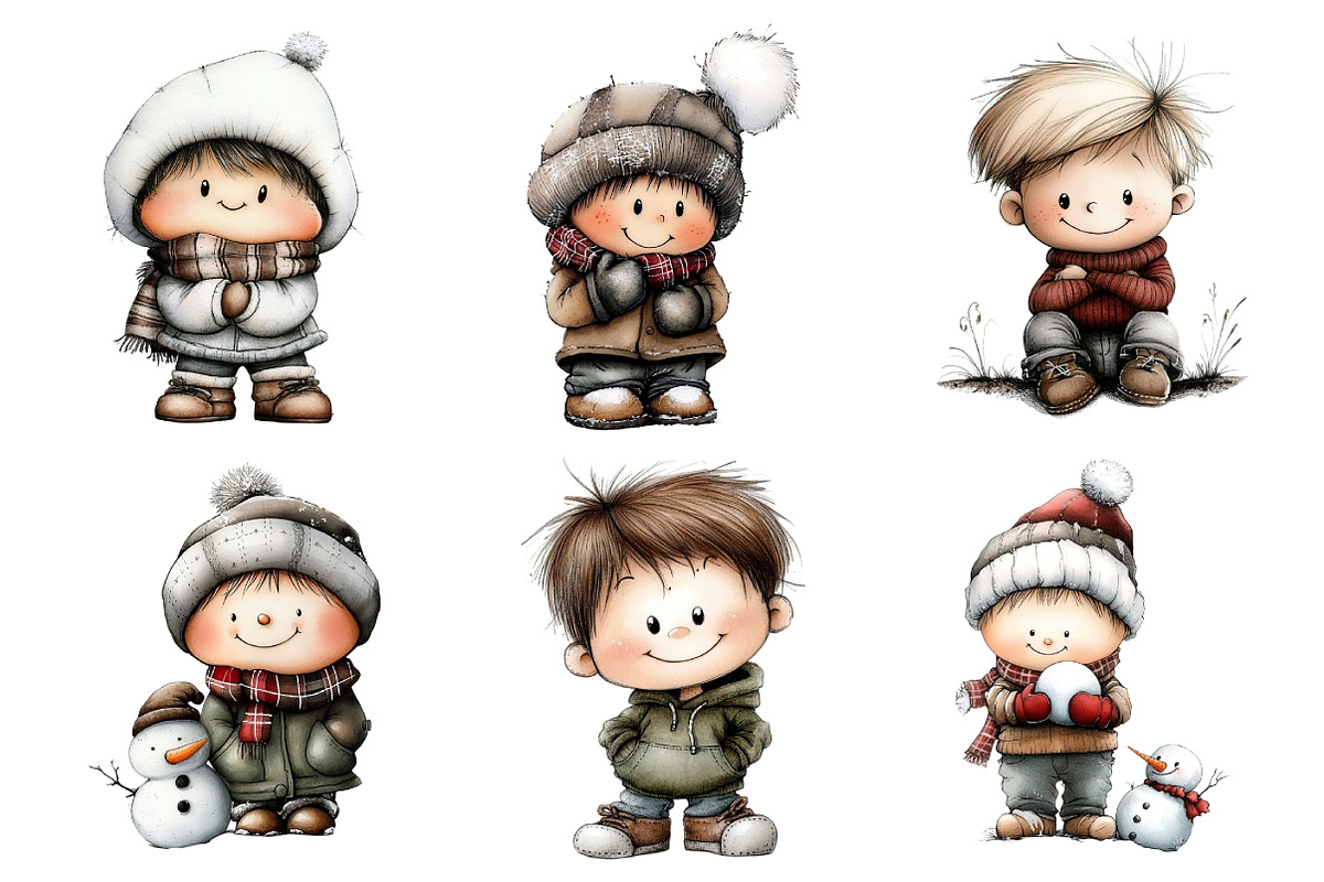 Just Boys Clipart Bundle, an Illustration by Daily.Designs (Photo 5 of 5)