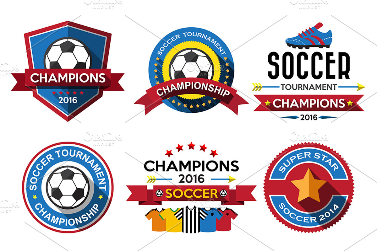 Vector of Soccer tournament Badge, a Branding & Logo Template by Paperboxshop (Photo 8 of 8)