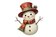 Retro Vintage Christmas Clipart, a Seasonal Illustration by Creative design (Thumbnail 5 of 7)