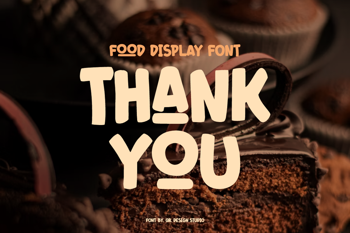 Chokas Sracki - Food Font, a Handwritten Font by QR Design Studio (Photo 8 of 9)