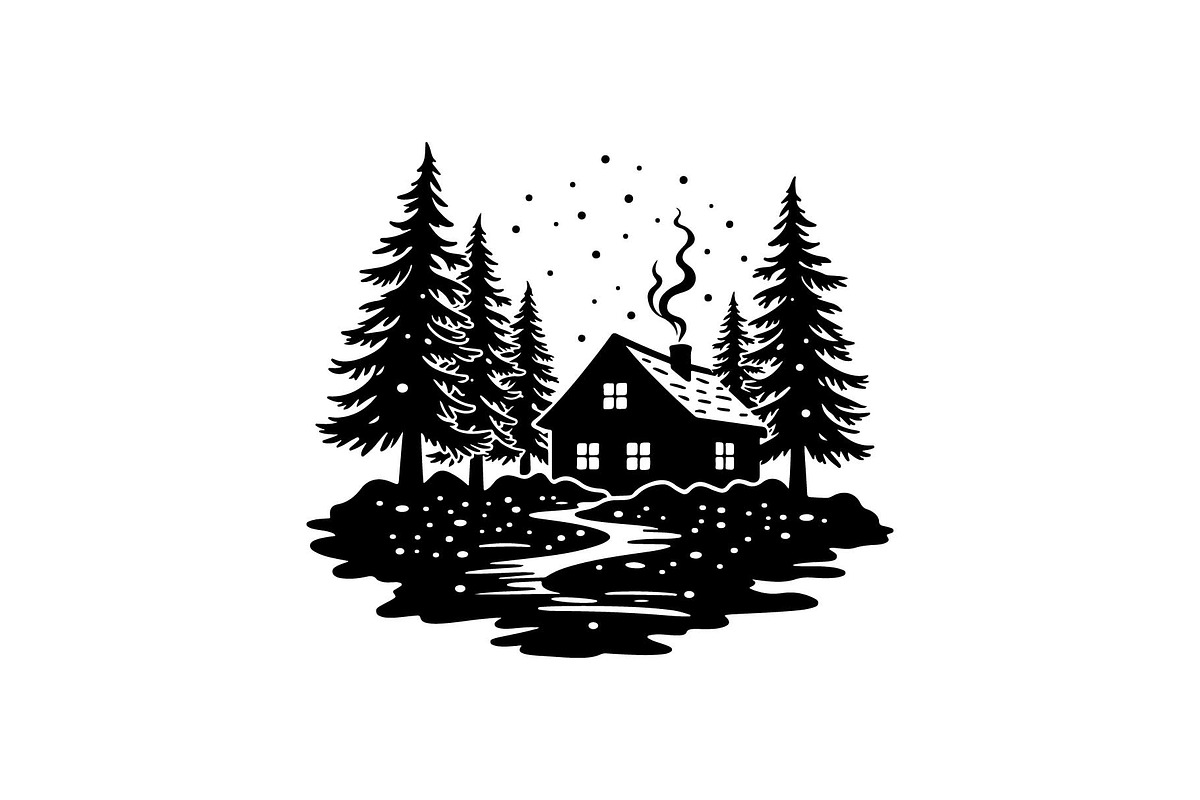 Christmas Nativity & Forest vector, an Object Graphic by yasushie (Photo 4 of 7)
