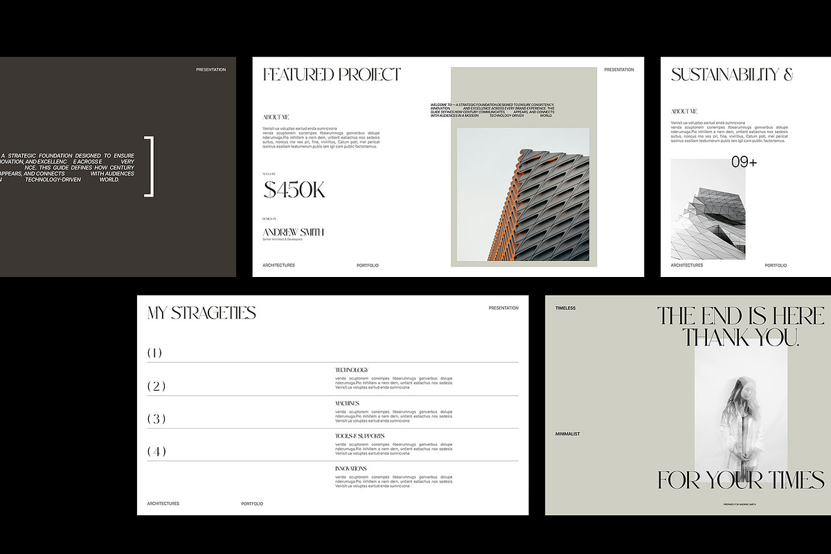 Modern Architecture Portfolio Deck, a Presentation Template by Templeste (Photo 3 of 5)