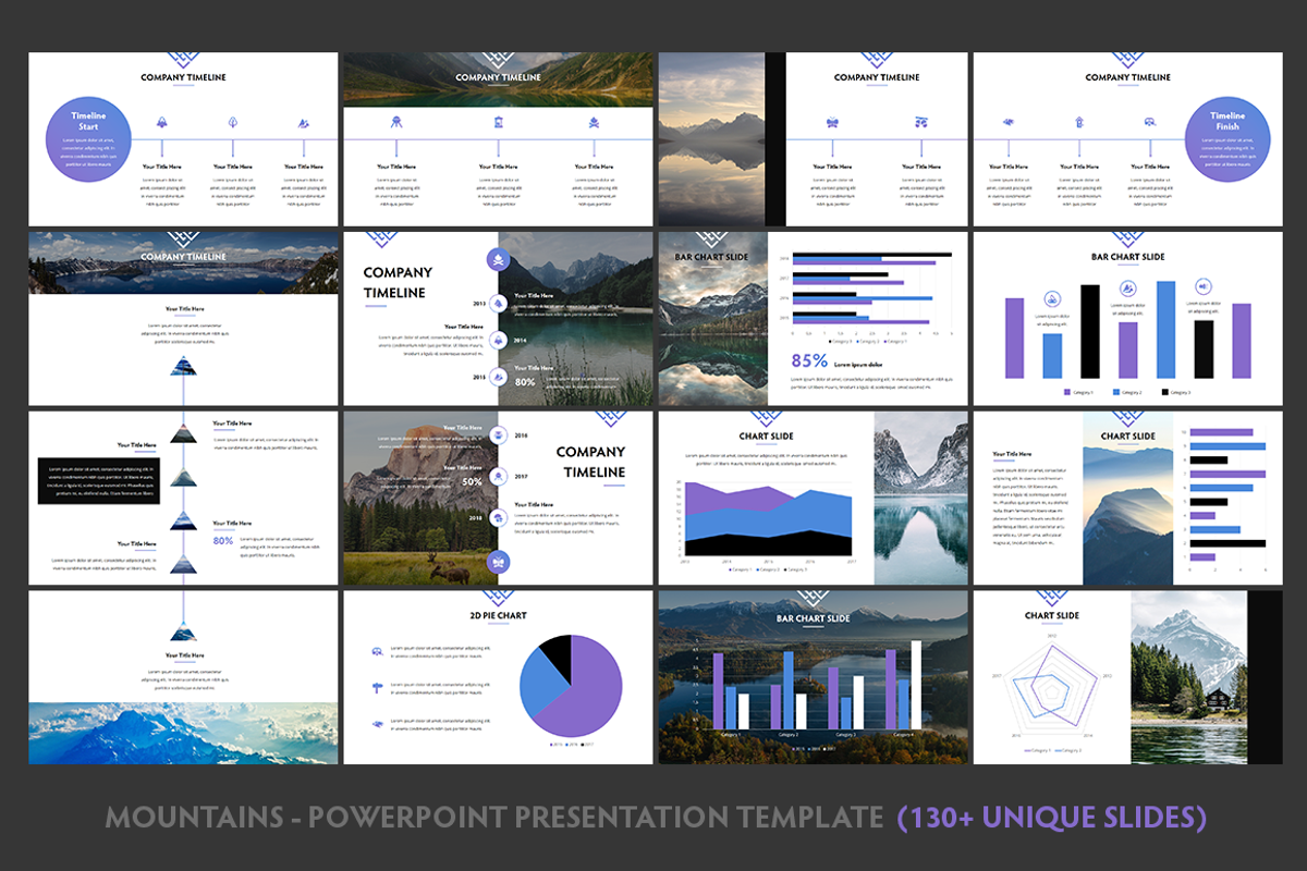 Mountains - Powerpoint Template, a Presentation Template by Helga_Design (Photo 9 of 12)
