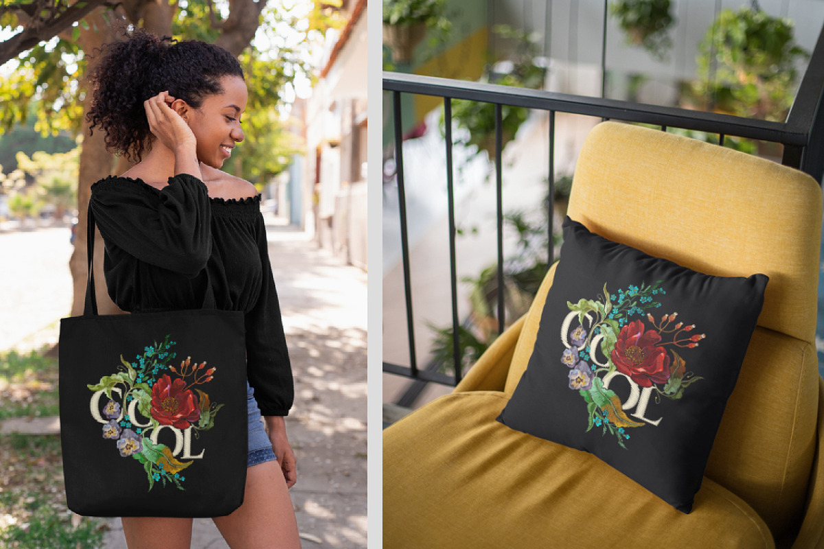 Cool slogan and flowers, an Illustration by Matrioshka (Photo 2 of 5)