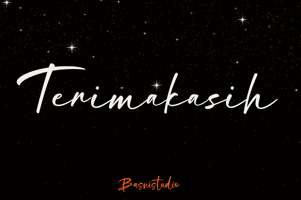 Million Astteroids Handwritten Font, a Script Font by Basnistudio (Photo 11 of 11)
