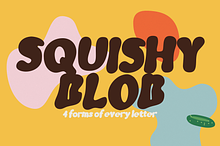 Squishy Blob Bubbly Display Font