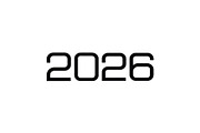2026 Number Typography Vector Set, a Work Illustration by Vectorium Studio (Thumbnail 8 of 20)