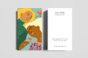 Two Souls One Body II Business Card, a Business Card Template by The Wall Art Mockup Shop (Thumbnail 2 of 2)