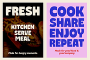 Crenka - Bold Food Branding Font, a Sans Serif Font by RagamKata (Thumbnail 5 of 10)