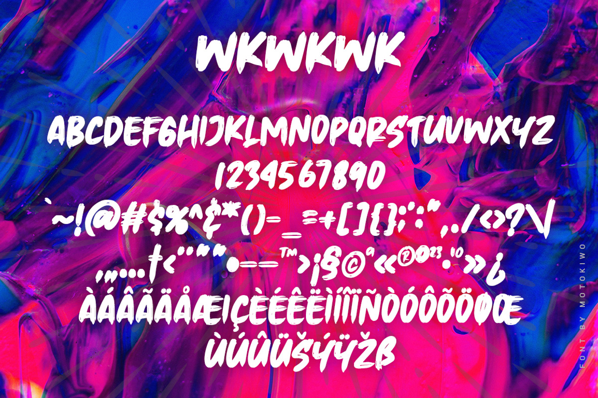 Wkwkwk - Strong Bold Typeface preview 5