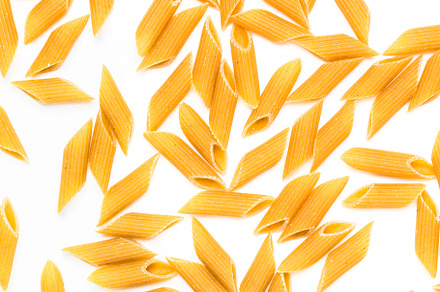 Pasta on white background, a Food & Drink Photo by KYNA STUDIO