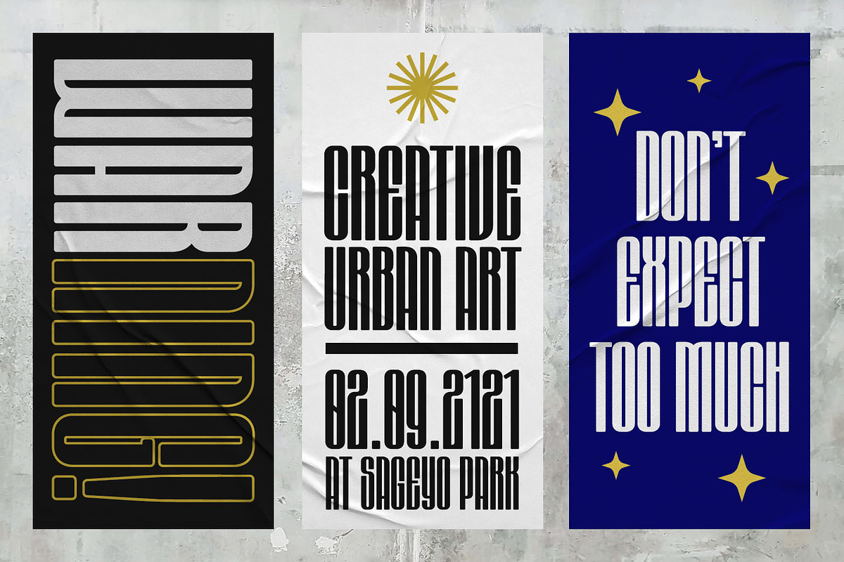 Aeroxys Condensed Display Sans Font, a Sans Serif Font by Kulokale (Photo 2 of 10)