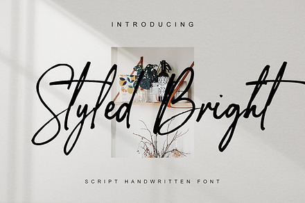 Styled Bright - handwritten font
