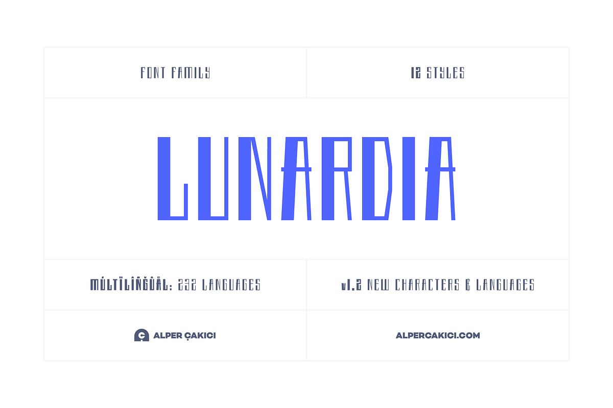 Lunardia Font Family (12 Fonts), a Sans Serif Font by alpercakici (Photo 18 of 18)