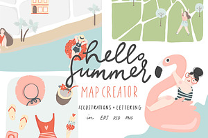 Summer Map & Card Creator BIG BUNDLE