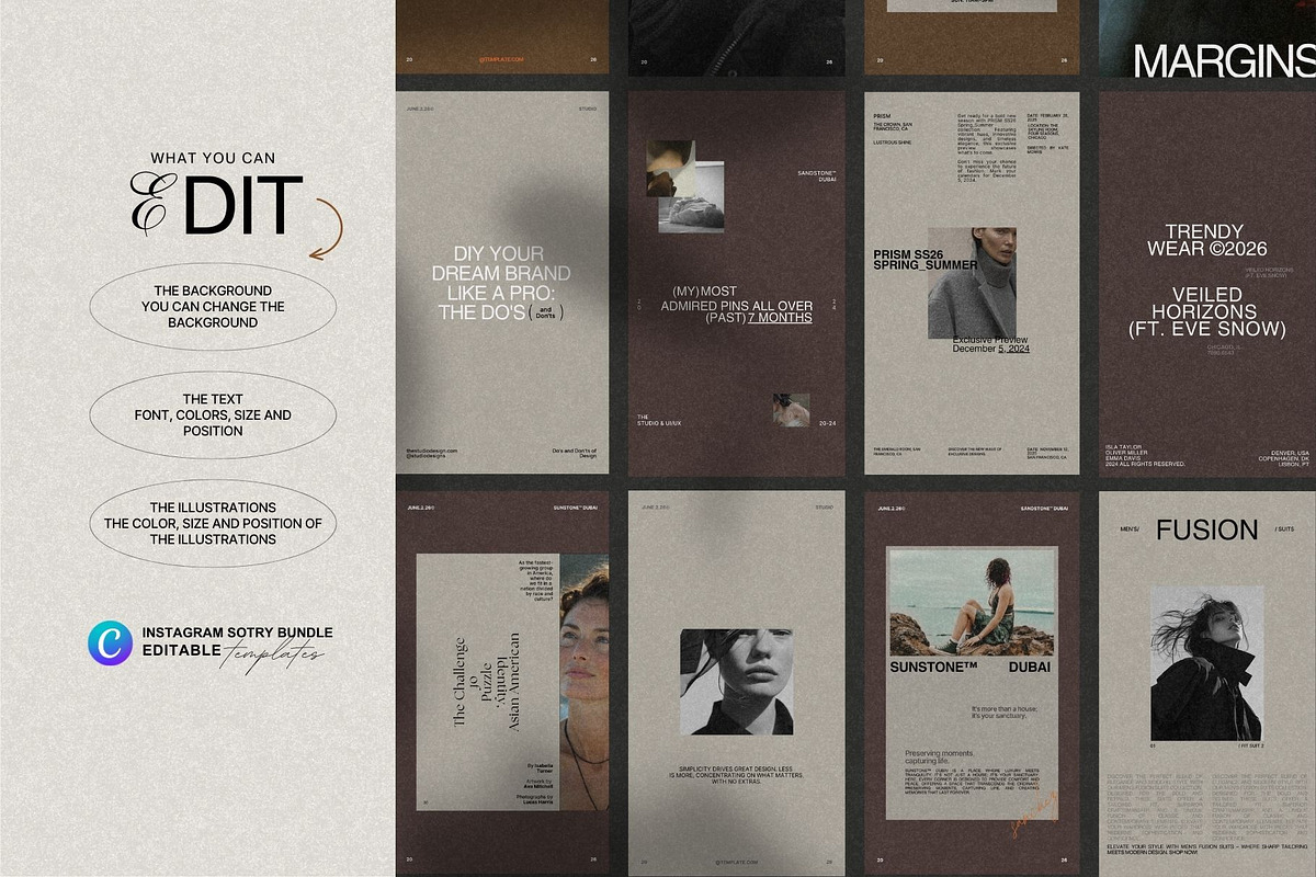 Aesthetic Instagram Template Kit, a Social Media Template by Crafted Pixel (Photo 8 of 9)