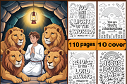 110 Pages Bible Coloring Book, a Decorative Illustration by Coco Bloom (Thumbnail 1 of 4)