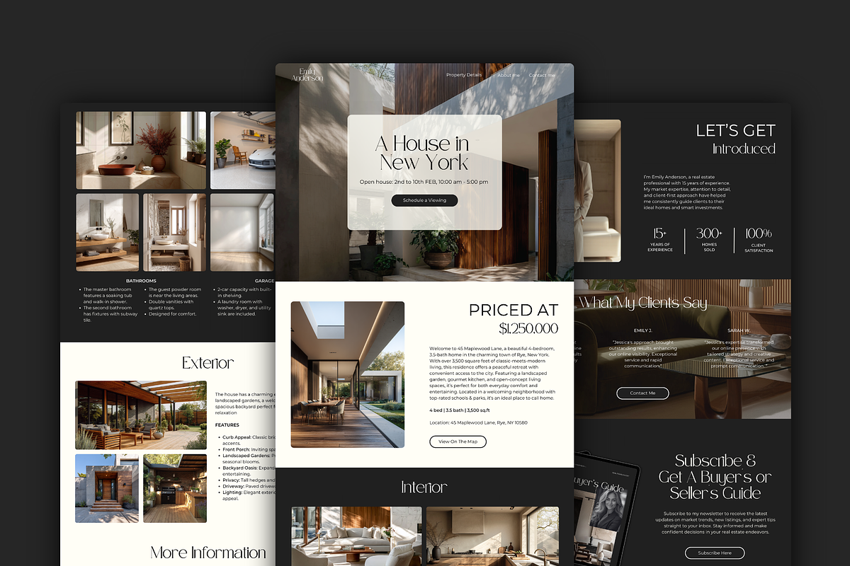 Property Listing Canva Website, an App Template by Meraki Templates (Photo 6 of 8)