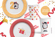Penguin Party Creator | SVG & PNG, an Animal Illustration by Ejevyaka (Thumbnail 6 of 8)