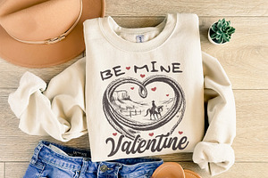 Be Mine Valentine PNG, Retro