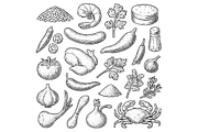 Food Ingredients Vegetables and Seaf, an Object Graphic by RT Studio (Thumbnail 3 of 3)