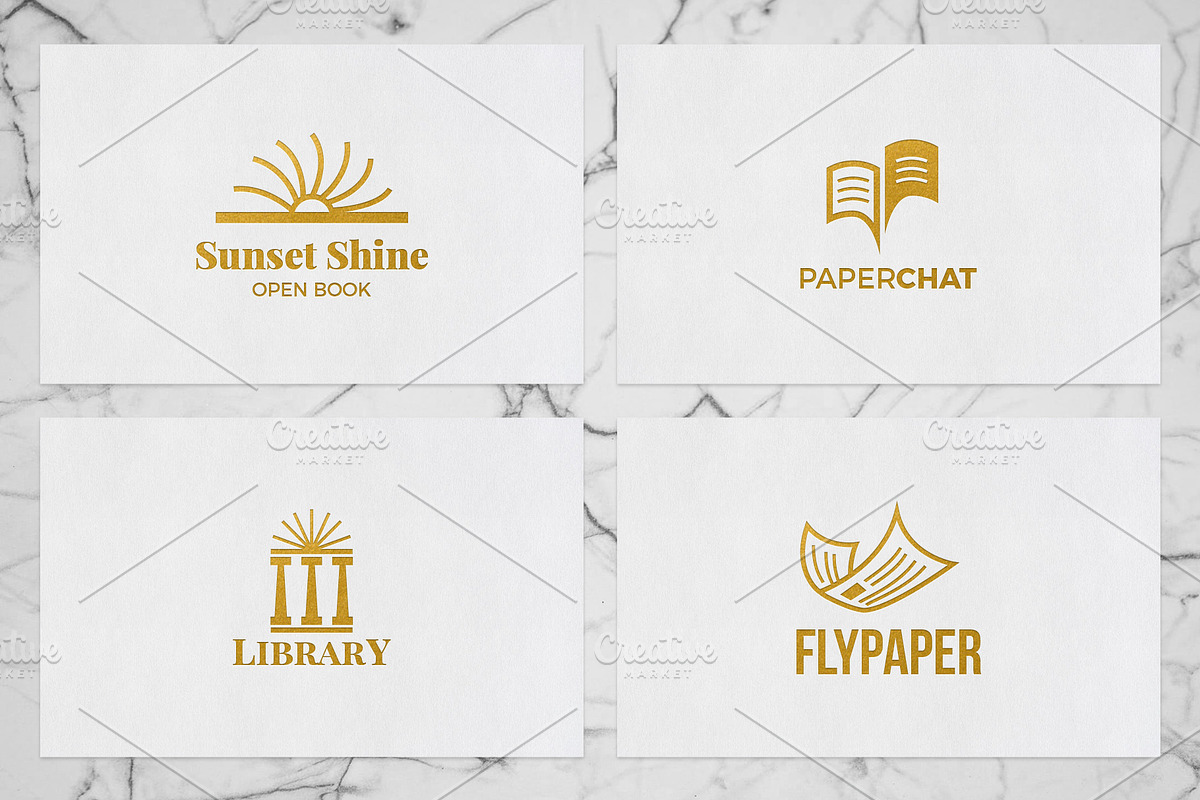 Books & Magazine Logos Pack, a Branding & Logo Template by MockUpgrade (Photo 7 of 8)
