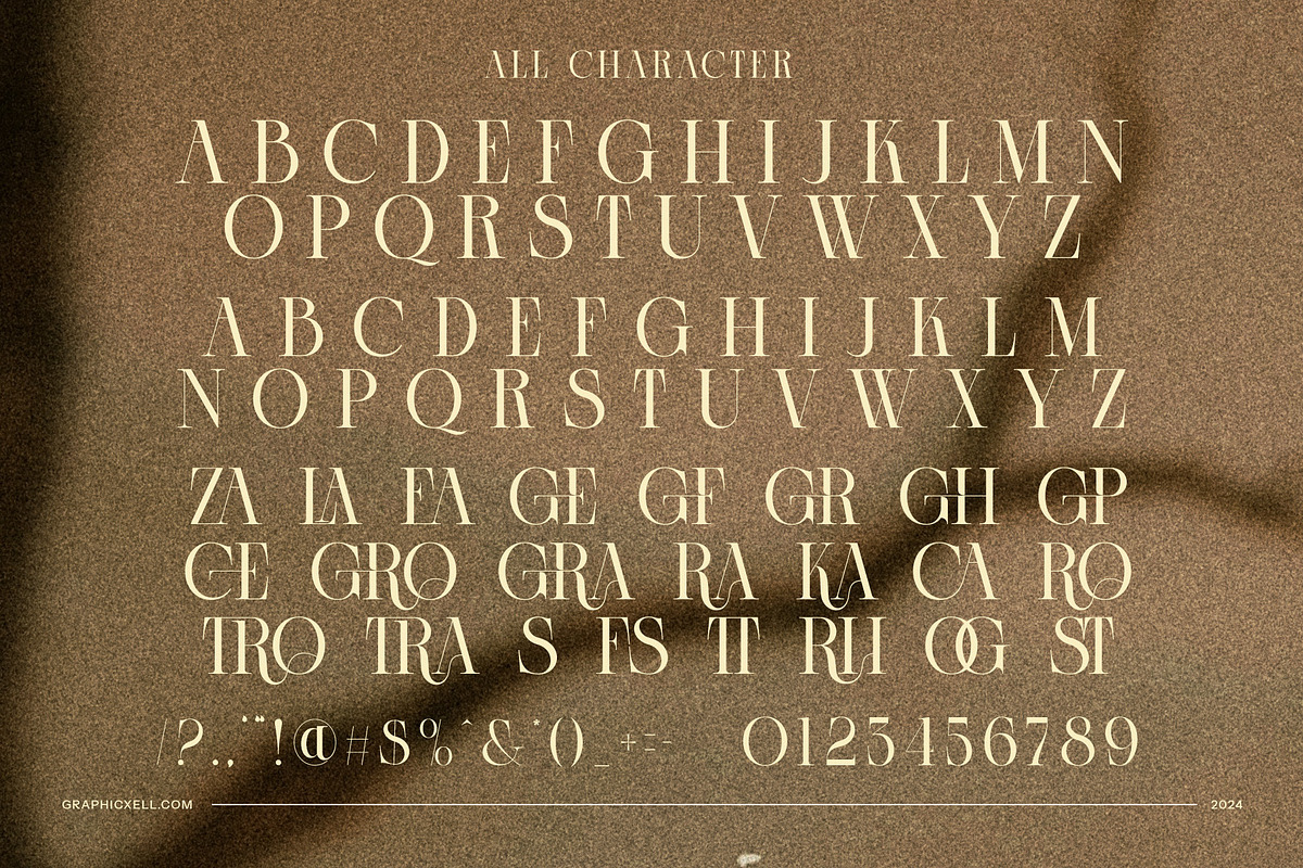 Kagro Elegant Serif Font, a Serif Font by Graphicxell (Photo 8 of 8)